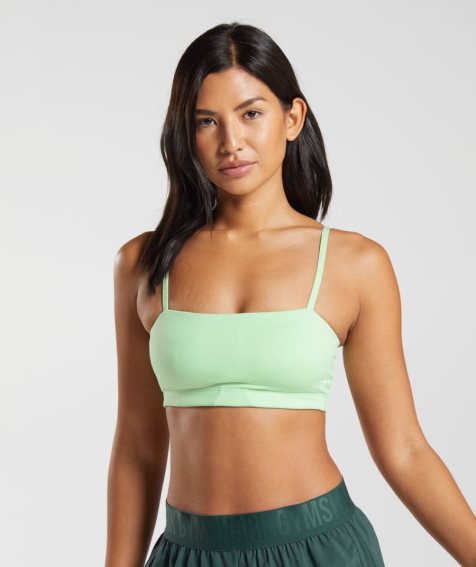 Women's Gymshark Bandeau Sports Bra Mint | CA 830NDA